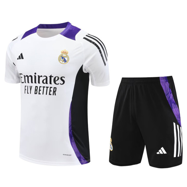 2024-25 RMA White Training Short Suit