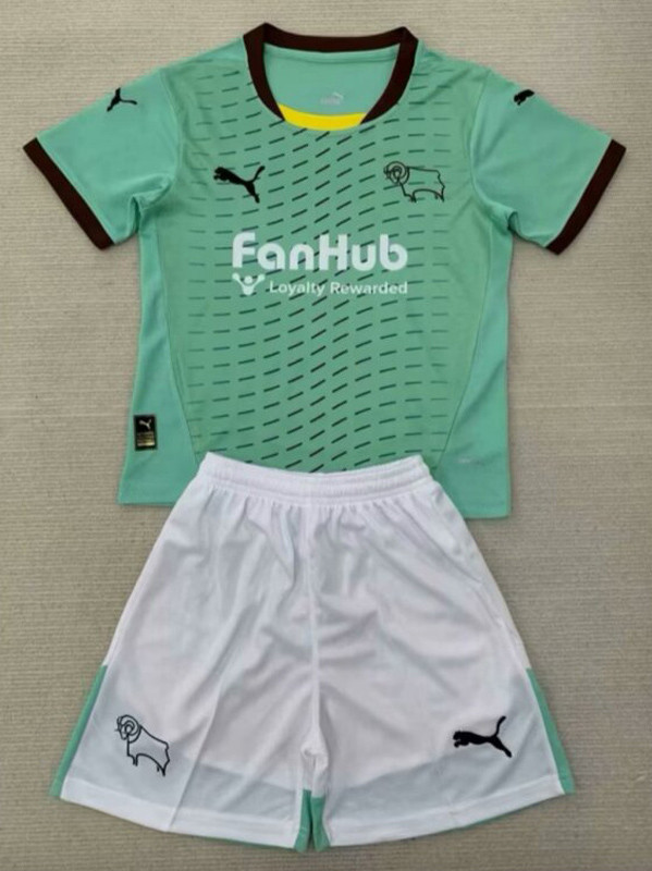 2024-25 Derby County Away Kids Soccer Jersey