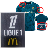 2024-25 Marseille Away Player Version Soccer Jersey (Print all Sponsor)