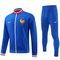 2024-25 France Fancy Blue Jacket Tracksuit