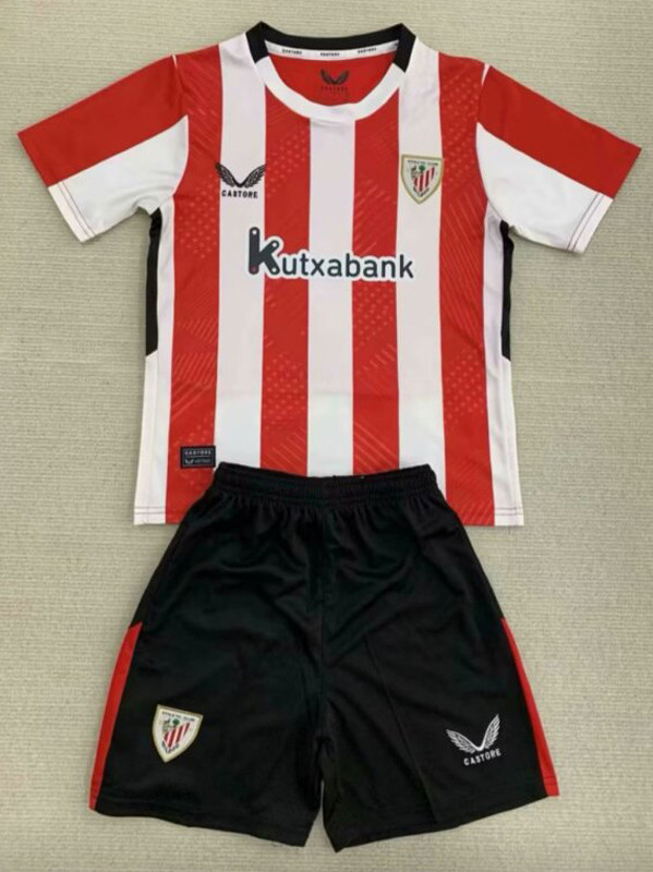 2024-25 Bilbao Home Kids Soccer Jersey