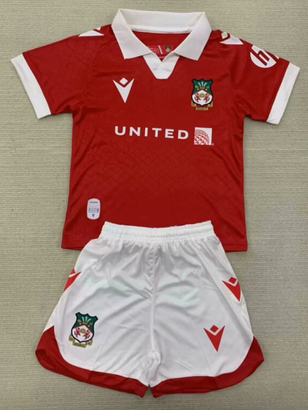 2024-25 Wrexham FC Home Kids Soccer Jersey