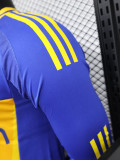 2024-25 Boca Juniors Home Long Sleeve Player Version Soccer Jersey (长袖球员)