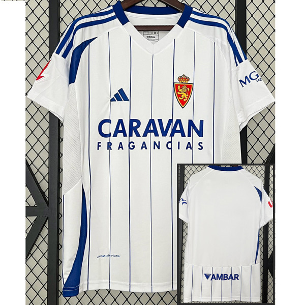 2024-25 Zaragoza Home Fans Soccer Jersey