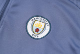 2024-25 Man City Gray Half Pull Tracksuit (半拉链)