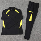 2024 JOM Black Kids Half Pull Tracksuit (童装)(半拉链)