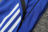 2024 AD Blue Half Pull Tracksuit (半拉链)