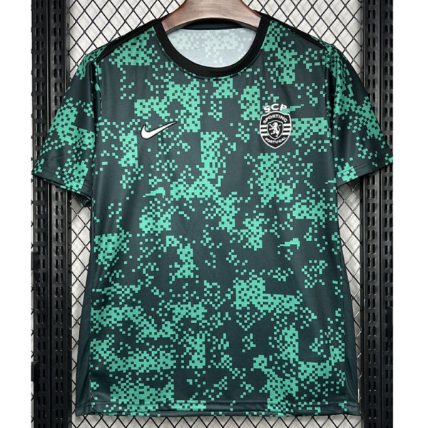 2024-25 Sporting Lisbon Green Black Training shirts