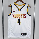 2022-23 Nuggets WESTBROOK #4 White Top Quality Hot Pressing NBA Jersey