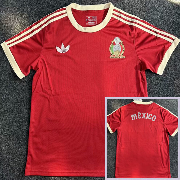 1986 Mexico Claret color Retro Soccer Jersey