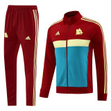 2024-25 Roma Red blue Jacket Tracksuit #02