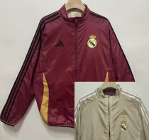 2024-25 RMA Red & Khaki Double Sided Windbreaker (双面风衣)