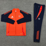 2024-25 Man Utd Orange Jacket Tracksuit #02