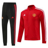 2024-25 Man Utd Red Jacket Tracksuit #01