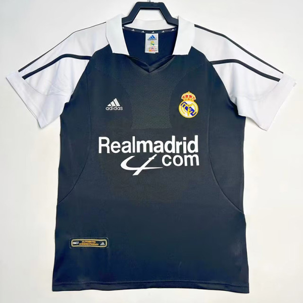 2001-2002 RMA Black Retro Soccer Jersey