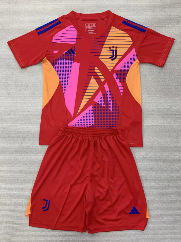 US 14.50 202425 JUV Red GoalKeeper Kids Soccer Jersey