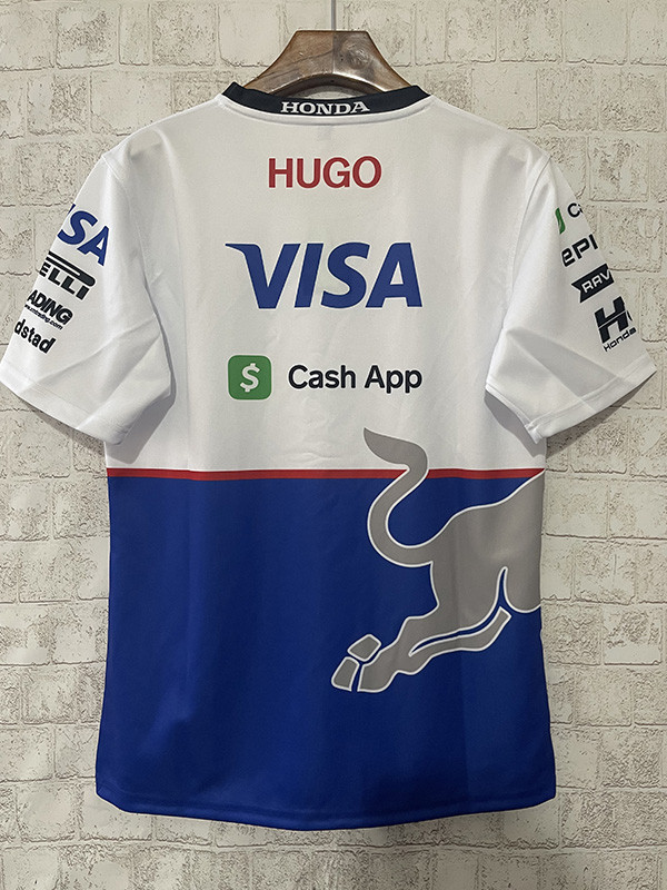 US 26.00 2024 F1 Red Bull Royal White Blue TShirts Racing Suit