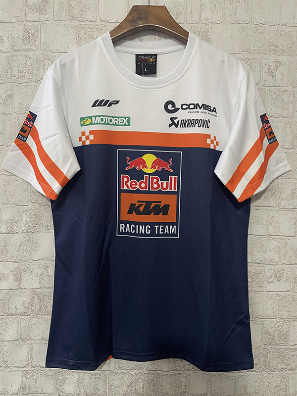 US 26.00 2024 Red Bull White Blue Motorcycle Racing Suit www