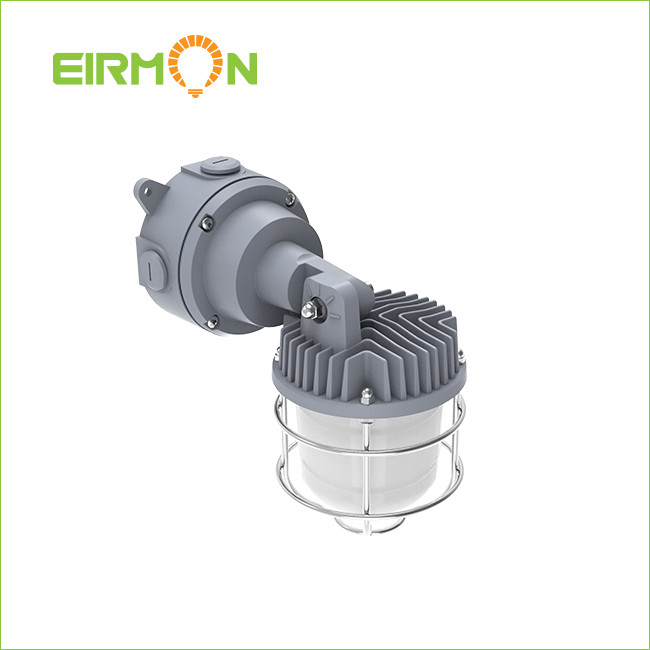 LED Vapor Tight Jelly Jar, （12PCS/Pack）110LM/W, Power Tunable10W-15W-20W-30W, 4000K, Ceiling Mount Fixture,Outdoor, ETL Listed, Clear Glass Jar, Metallic Finish