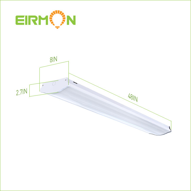 4FT 8” Width （4PCS/Pack）LED Wraparound Fixture, Recessed Linear LED Wrap, 130LM/W