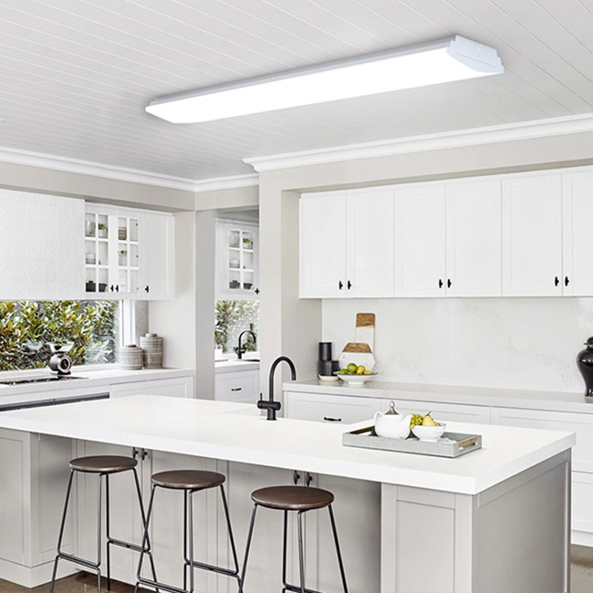 4FT 8” Width （4PCS/Pack）LED Wraparound Fixture, Recessed Linear LED Wrap, 130LM/W
