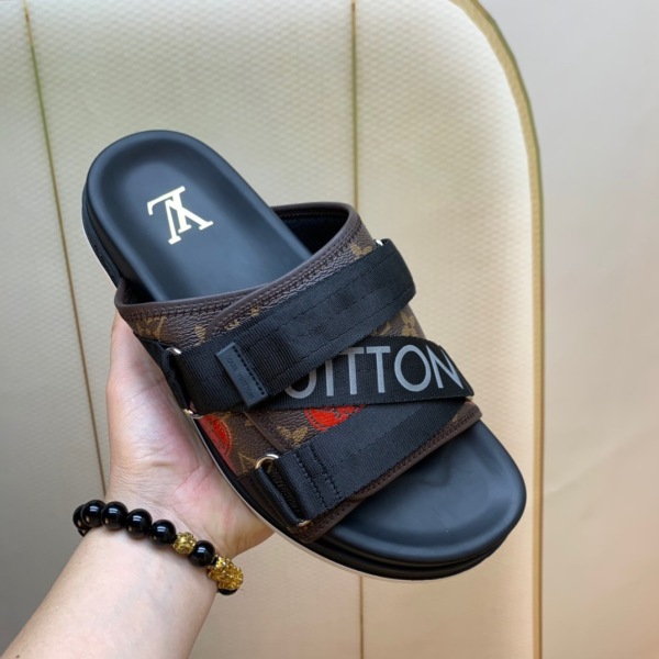 Men L*ouis V*uitton Top Slippers