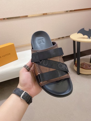 Men L*ouis V*uitton Top Slippers