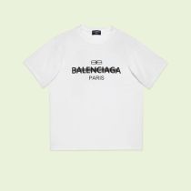 Men Women T-shirt B*alenciaga Top Quality