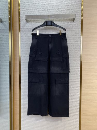 B*alenciaga Men Women Pants Top Quality
