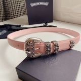 C*hrome H*earts Belts Top Quality 3.0cm