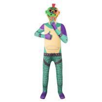 FNAF Montgomery Gator Cosplay Costume Halloween Party Jumpsuit Romper Outfit Set Dress Up For Boys