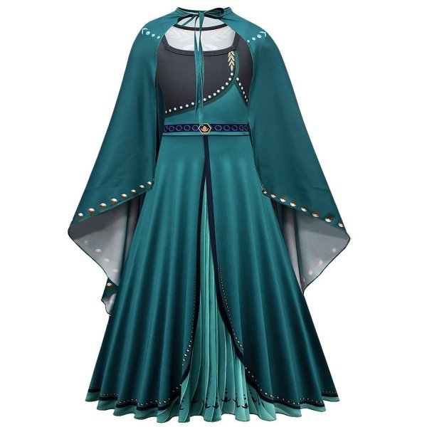 Girl Dresses Baby Kid Princess Anna Dress Queen Cosplay Costume Party Dress