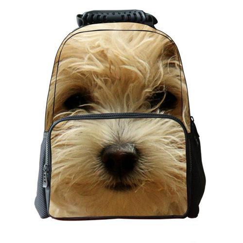 Vivid Animal Printing Backpack Kids School Bag Dog Puppy Gorilla