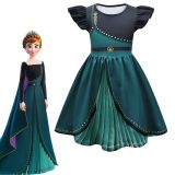 Sing-Along Costumes Anna Princess Dress Cartoon Halloween Party Outfit Dress Up For Kids