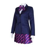 Can't Communicate Uniform Dress Cosplay Costume Skirt Outfit Anime Halloween Shirt Coat with Tie for Women