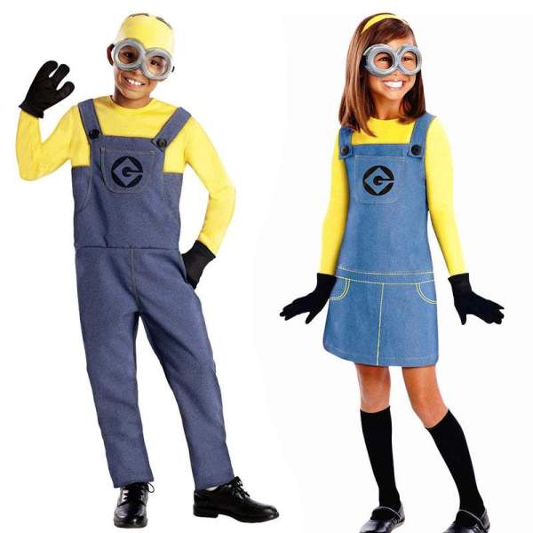 Despicable Me Minions Kids Children Cartoon Cosplay Costume Boys Girls