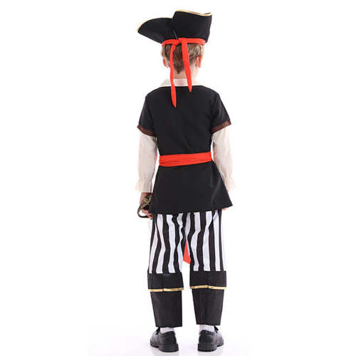 Pirates of The Caribbean Costumes for Kids Captain Jack Cosplay Outfit