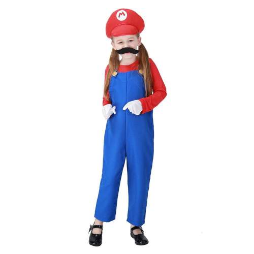 Anime Super Mario Halloween Children Cosplay Costume