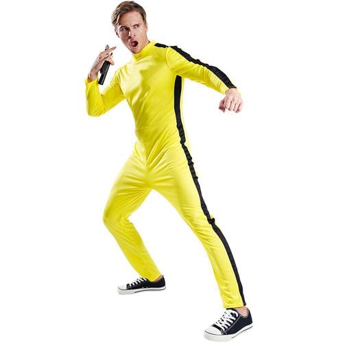 Kung Fu Cosplay Costume Jumpsuit Halloween Party Adults Dress Up Zentai Outfit For Men