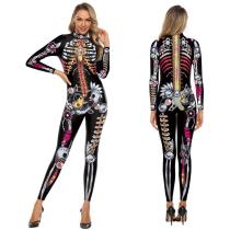 Women skeleton Jumpsuit Cosplay Zentai Costumes