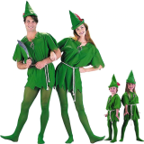 Peter Pan Robin Hood Storybook Adult Kid Dress Up Party Green Costume