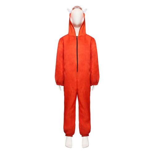 Anime Turning Red Mei Cosplay Costume Bear Onesie Jumpsuit Party Casual Halloween Outfit For Kids
