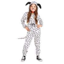 Kids Puppy Onesie Jumpsuit Cosplay Dog Halloween Xmas Hooded Costume