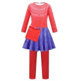 Turning Red Mei Costume Cosplay Jumpsuit Halloween Party Performance Dress Outfit for Girls