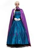 Halloween Adult Snows Queen Anna Cosplay Costume Dress