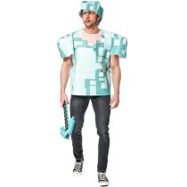 my world Steve Pixel Square Prop Costume