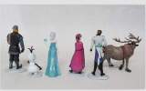 New Elsa Anna Olaf Playset 6 Figure Cake Topper Toy Doll Set