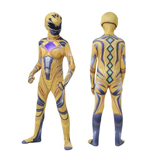 Power Rangers Cosplay Costume Dinosaur Suit Halloween Superhero Jumpsuit Outfit Dress Up For Kids Adult