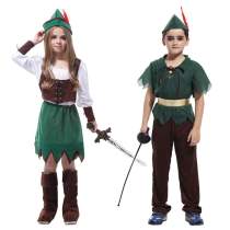 Classics Peter Pan Child kids cosplay Costume  Halloween Dress