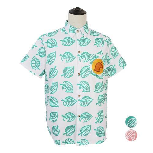 Animal Crossing Button Up Shirt Costume Cosplay Leaf Tee Shirts Top Halloween Outfit Dress Up For Adults